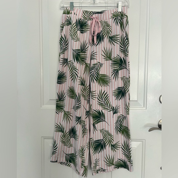 Lands' End Palm Leaf Pajama Lounge Pants Size XS - Picture 1 of 4